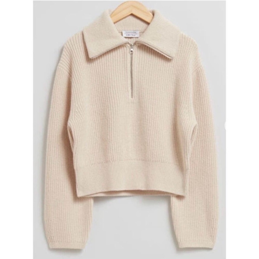 & Other Stories Half-Zip Sweater